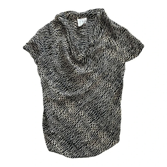 Barneys New York CO-OP Tops - Gemma for Co Op Barneys New York Brown Animal Print Silk Blouse S